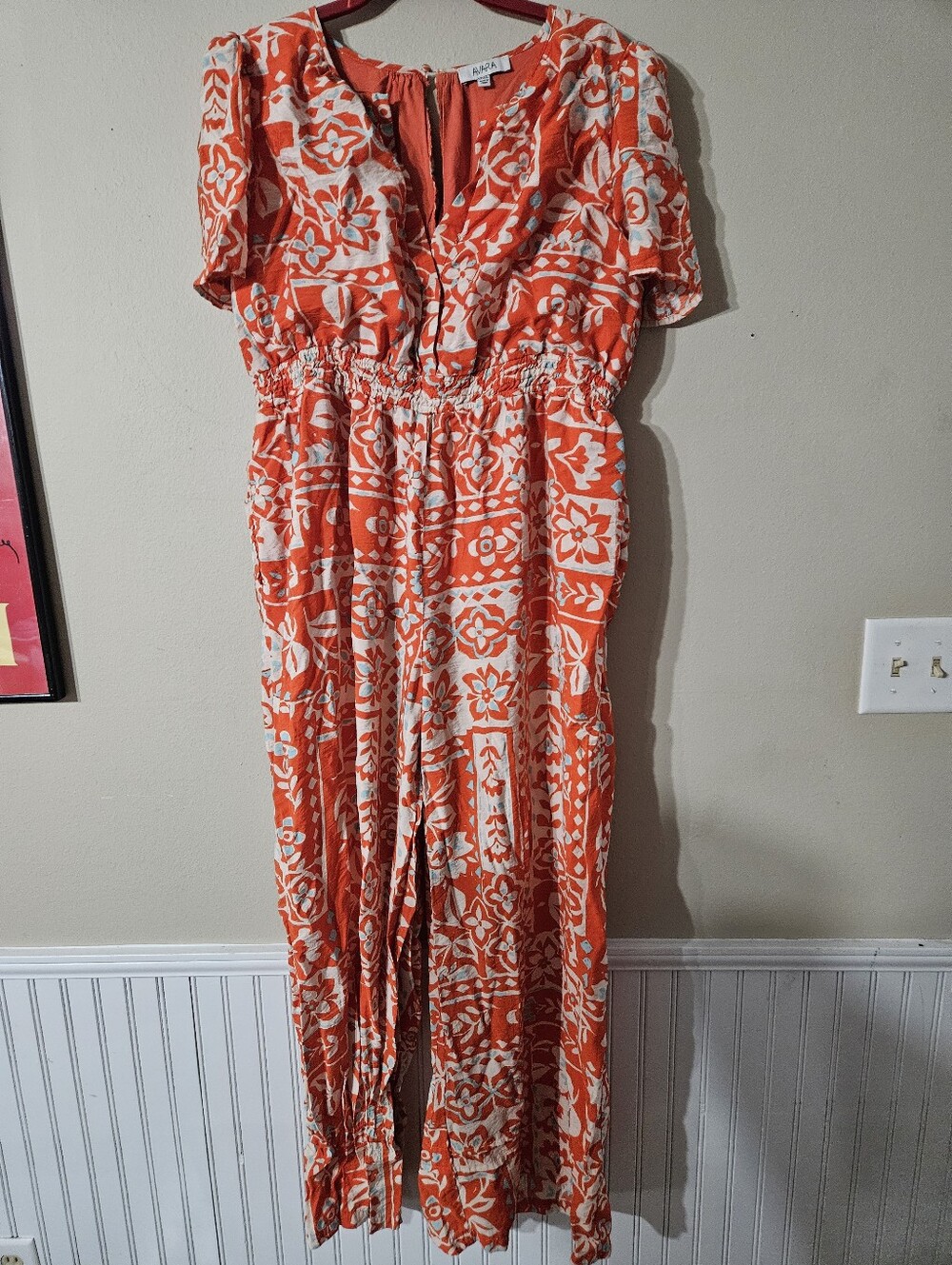 Avara Wide Leg Boho Jumpsuit XXL